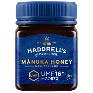 Miód Manuka MGO 570+ UMF 16+ Nowozelandzki 250 g - Haddrell's Of Cambr