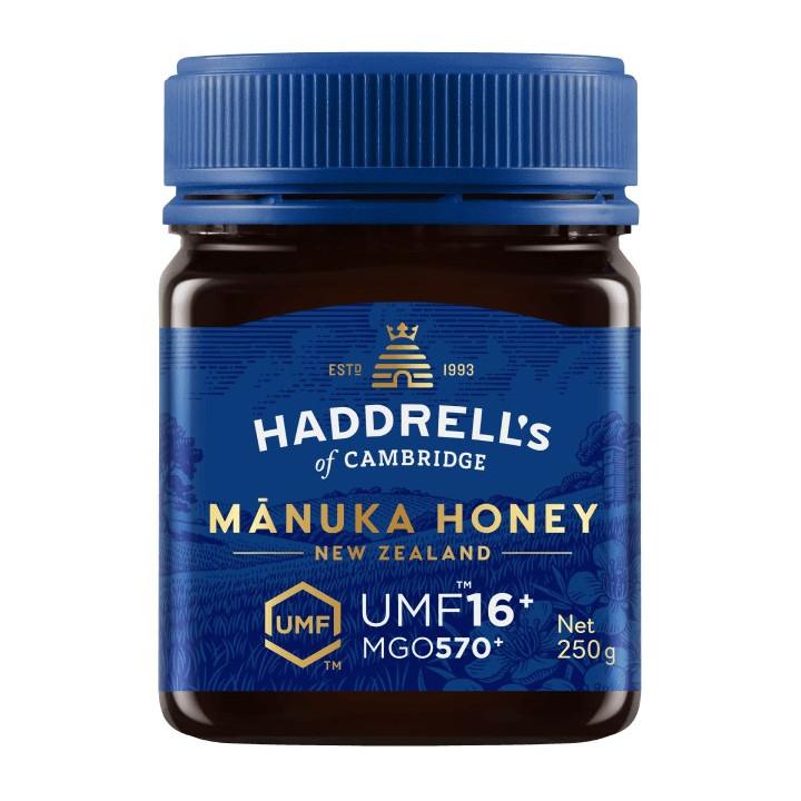 Miód Manuka MGO 570+ UMF 16+ Nowozelandzki 250 g - Haddrell's Of Cambr