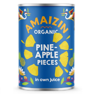 Ananas Kawałki w Soku Własnym BIO 250g - Amaizin - Ekochatka