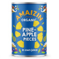 Ananas Kawałki w Soku Własnym BIO 250g - Amaizin
