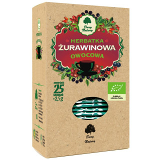 Herbatka Żurawinowo-Owocowa BIO 25 saszetek 62,5g - Dary Natury - Ekoc