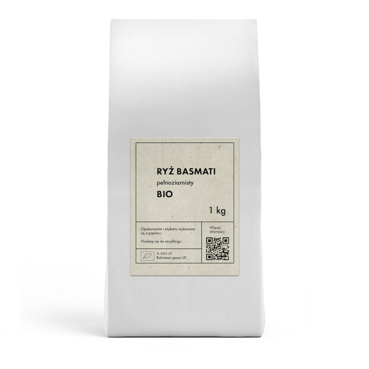 Ryż Basmati Pełnoziarnisty BIO 1 kg - The Planet - Ekochatka