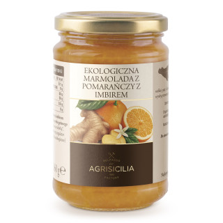 Marmolada Pomarańczowa z Imbirem BIO 360 g - Agrisicilia - Ekochatka