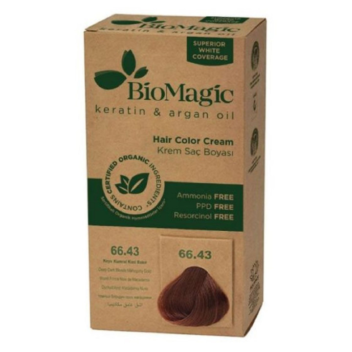 Farba do Włosów Bardzo Ciemny Mahoniowy Blond Naturalna z Olejami BIO 