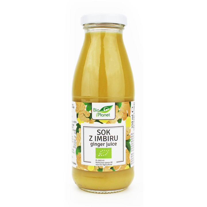 Sok z Imbiru NFC BIO 250 ml Bezpośrednio Tłoczony Wegański - BIO Plane