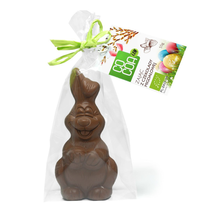 Zając z Czekolady Migdałowej BIO 55g | COCOA - Ekochatka