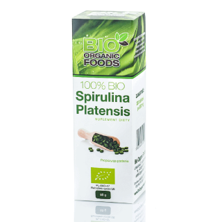Spirulina Platensis BIO 320 Tabletek 250 mg Żelazo Wegańska 120 g - BI