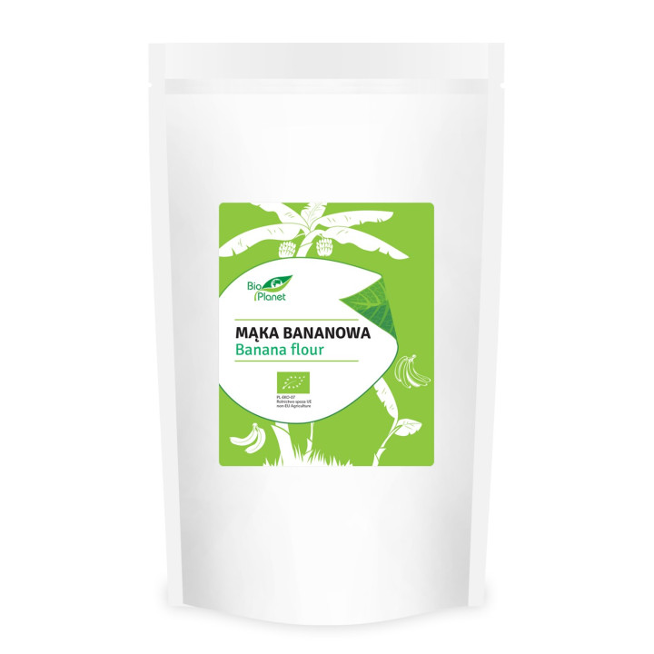 Mąka Bananowa BIO 500g Bezglutenowa Wegańska - Bio Planet - Ekochatka