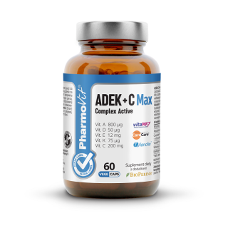 Witamina ADEK+C Complex Bezglutenowe 60 Kapsułek - Pharmovit - Ekochat