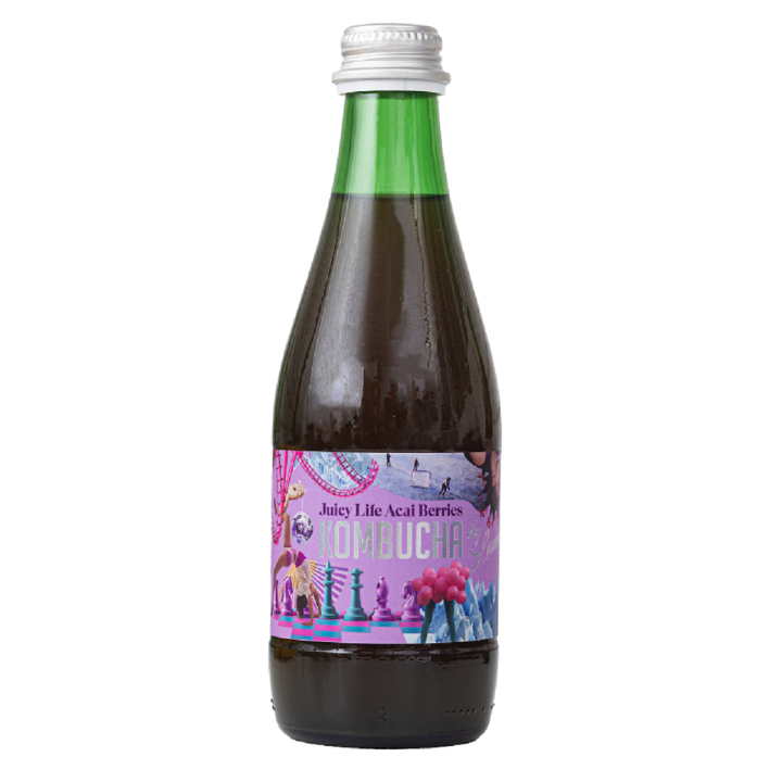 Kombucha o Smaku Jagód Acai BIO 330 ml Wegańska Naturalna - Kombucha B