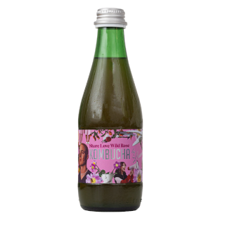 Kombucha BIO z Sokiem z Dzikiej Róży Wegańska 330 ml - Kombucha By Lau