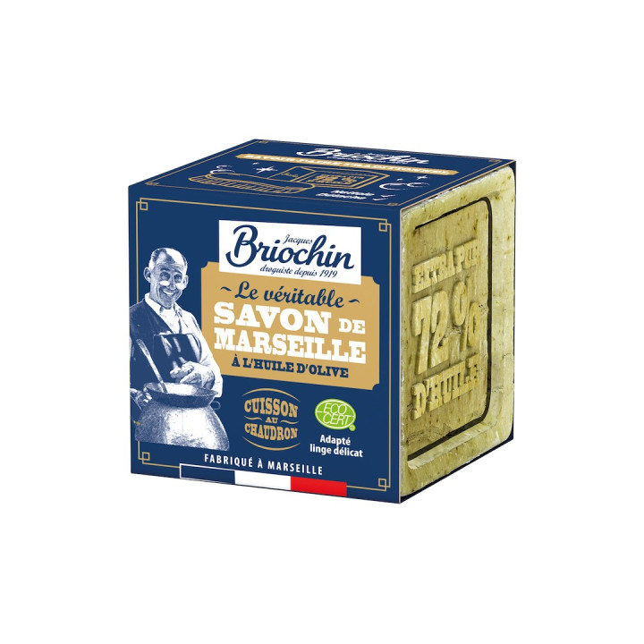 Mydło Marsylskie Tradycyjne Wegańskie ECO 400 g - Briochin - Ekochatka