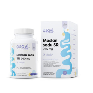Maślan Sodu 960 mg Bezglutenowy Wegański 60 Kapsułek - Osavi - Ekochat