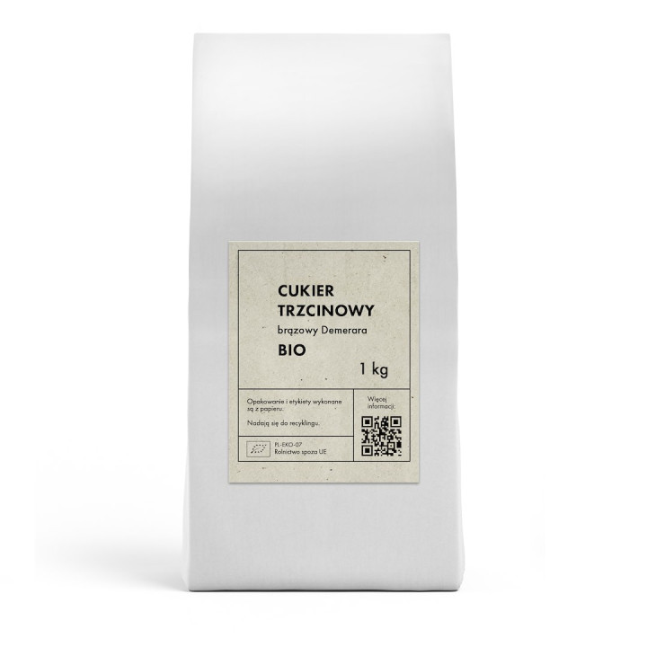 Cukier Trzcinowy Demerara Nierafinowany BIO 1 kg - The Planet - Ekocha