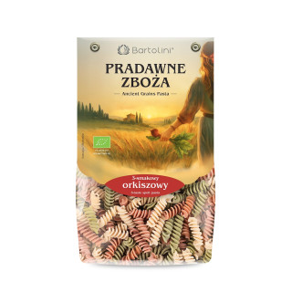 Makaron Orkiszowy Kolorowy Świderki BIO 250 g - Bartolini - Ekochatka