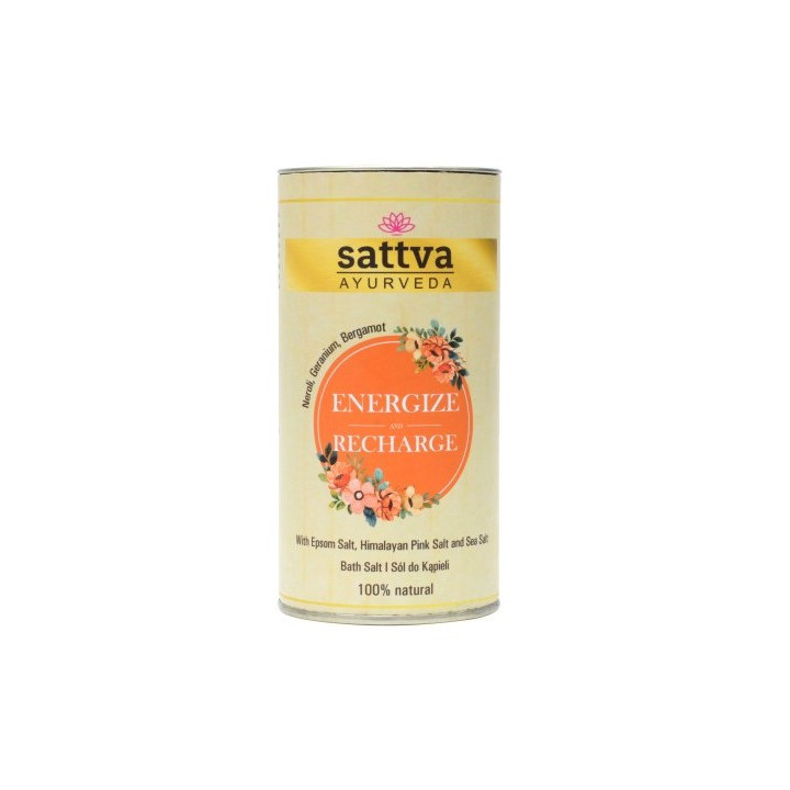 Sól Do Kąpieli Energize And Recharge Wegańska Ayurveda 300 g - Sattva 