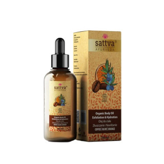 Olejek do Ciała Kawa i Pomarańcza Peeling i Nawilżanie BIO 100 ml - Sa