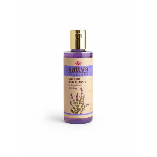 Żel do Mycia Ciała Lawendowy Ayurvedyjski Wegański 210 ml - Sattva - E