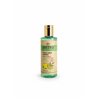 Szampon Ziołowy Neem i Cytryna Wegański 210 ml - Sattva - Ekochatka