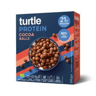 Kulki Proteinowe Kakaowe Bezglutenowe BIO 250 g - Turtle - Ekochatka