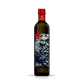 Olej Rzepakowy z Prażonych Nasion Tłoczony na Zimno BIO 500 ml - Bordo
