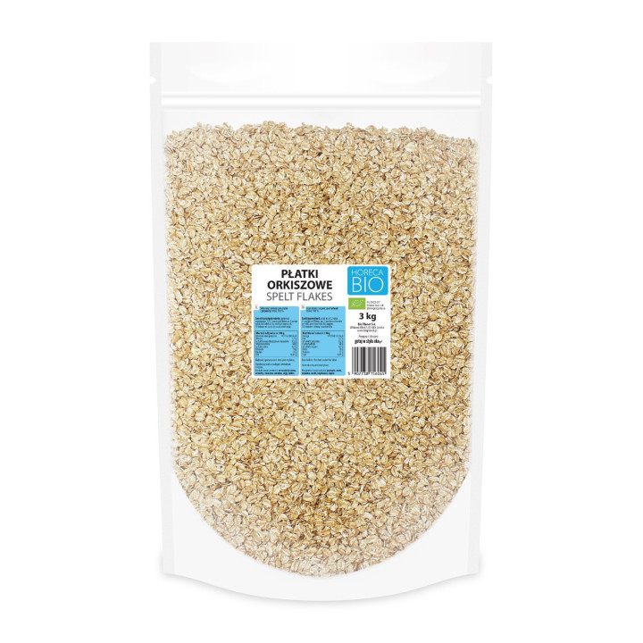 Płatki Orkiszowe BIO 3 kg Horeca Wegańskie Bez Cukru - Bio Planet - Ek