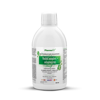 Multicomplex Adaptogeny Płyn Bezglutenowy Witaminy Minerały 500 ml - P