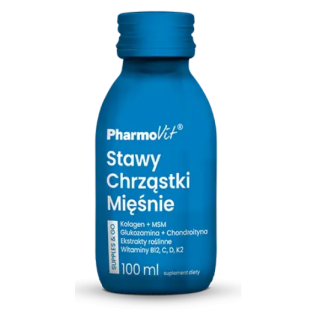 Kolagen na Stawy Shot Bezglutenowy z Glukozaminą i Chondroityną 100 ml