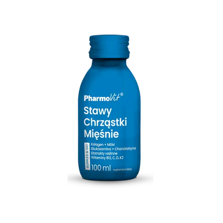 Kolagen na Stawy Shot Bezglutenowy z Glukozaminą i Chondroityną 100 ml