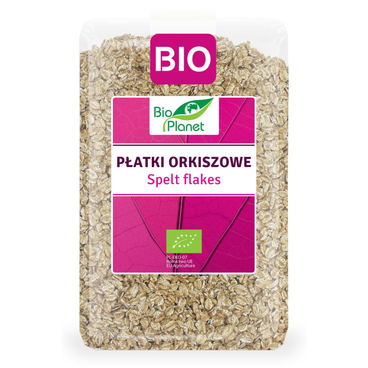 Płatki Orkiszowe BIO 1 kg - BIO Planet - Ekochatka