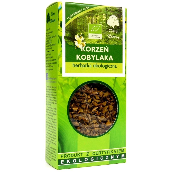 Herbatka Korzeń Kobylaka BIO 50 g - Dary Natury - Ekochatka