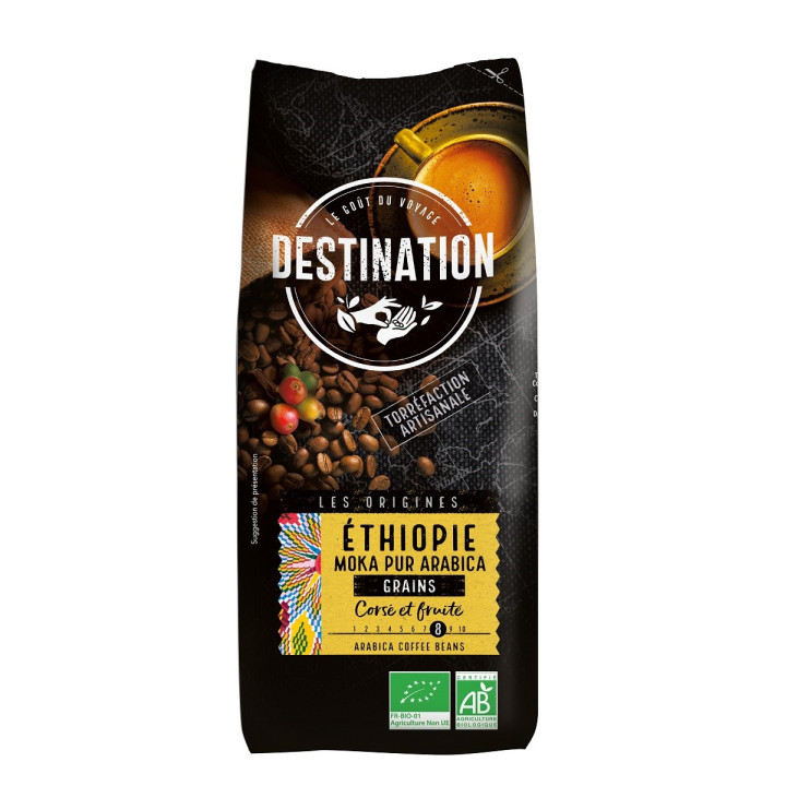 Kawa Ziarnista Arabica 100% Etiopia Fair For Life BIO 1 kg - Destinati