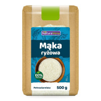 Mąka Ryżowa Pełnoziarnista Bezglutenowa Wegańska 500 g - Naturavena