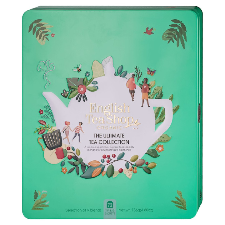 Zestaw Herbat i Herbatek BIO 9 Smaków w Puszce 138 g - English Tea Sho