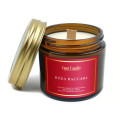 Świeca Sojowa Zapachowa Wegańska Róża Baccara z Drewnianym Knotem 120 ml - Your Candle