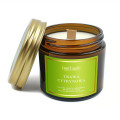 Świeca Sojowa Zapachowa Trawa Cytrynowa z Drewnianym Knotem Wegańska 120 ml - Your Candle
