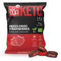 Truskawki w Czekoladzie Ciemnej Bez Cukru Keto BIO Wegańskie 40 g - Cocoa