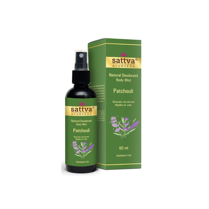 Dezodorant Mgiełka do Ciała Paczula Wegański 80 ml - Sattva - Ekochatk