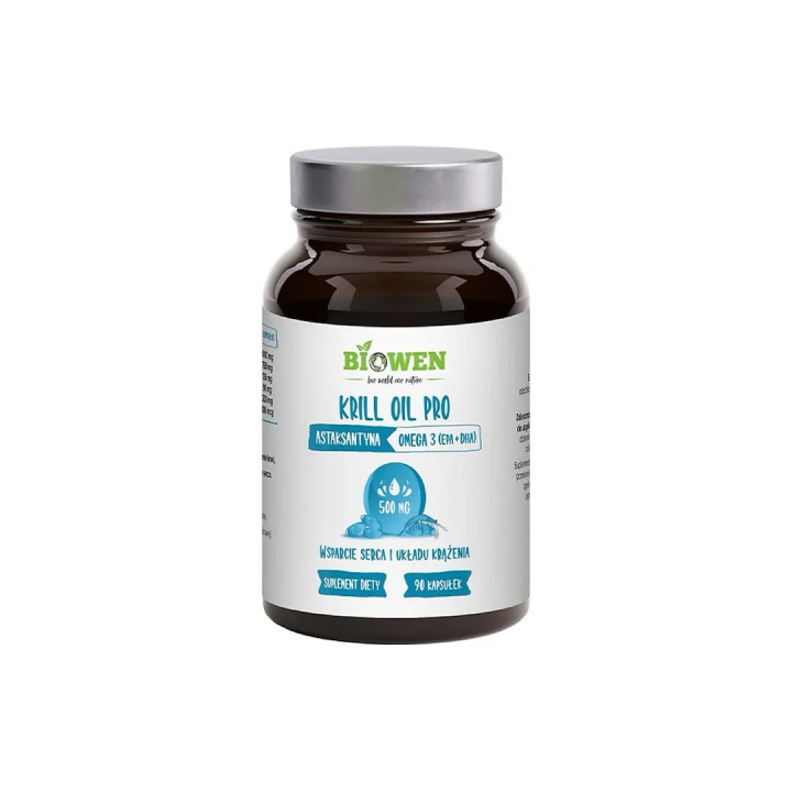 Kryl Omega-3 Olej z Kryla Arktycznego 90 Kapsułek 228 g - Biowen - Eko