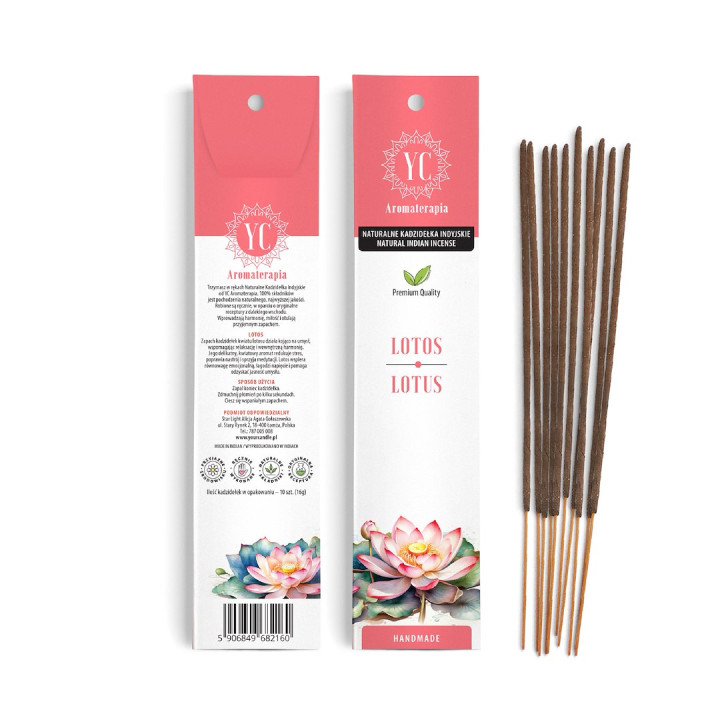 Kadzidełka Indyjskie Lotos Wegańskie 16 g - Your Candle - Ekochatka