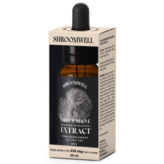 Ekstrakt z Soplówki Jeżowatej Lion's Mane Wegański w Kroplach 30 ml - 