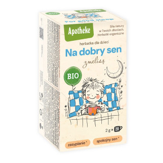 Herbatka dla Dzieci na Sen z Melisą BIO 40 g 20 saszetek - Apotheke - 
