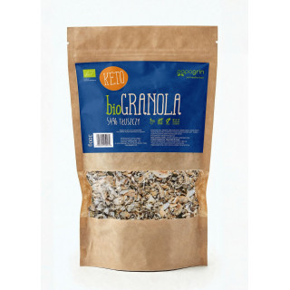 Granola Keto BIO bez Cukru z Nasionami i Płatkami Kokosowymi 300 g - P