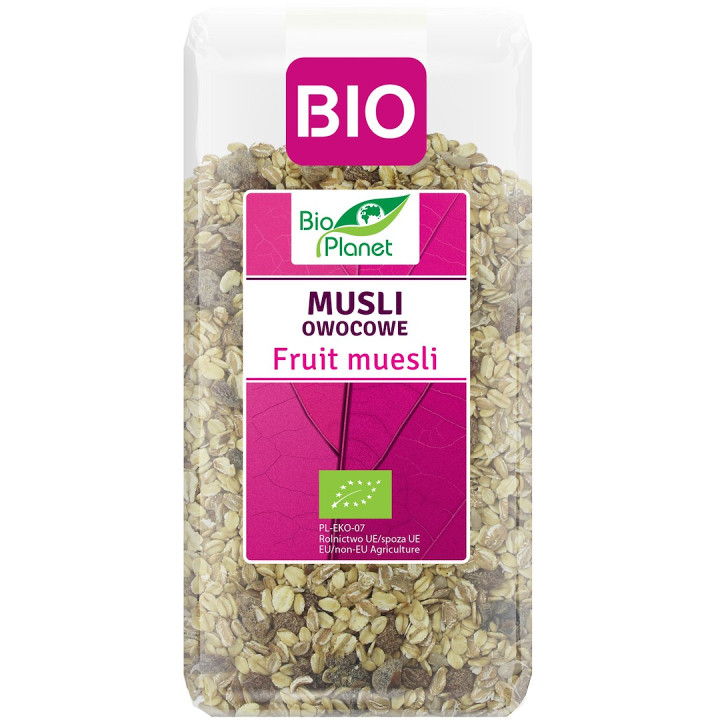 Musli Owocowe BIO z Płatkami Owsianymi i Suszonymi Owocami 300 g - BIO