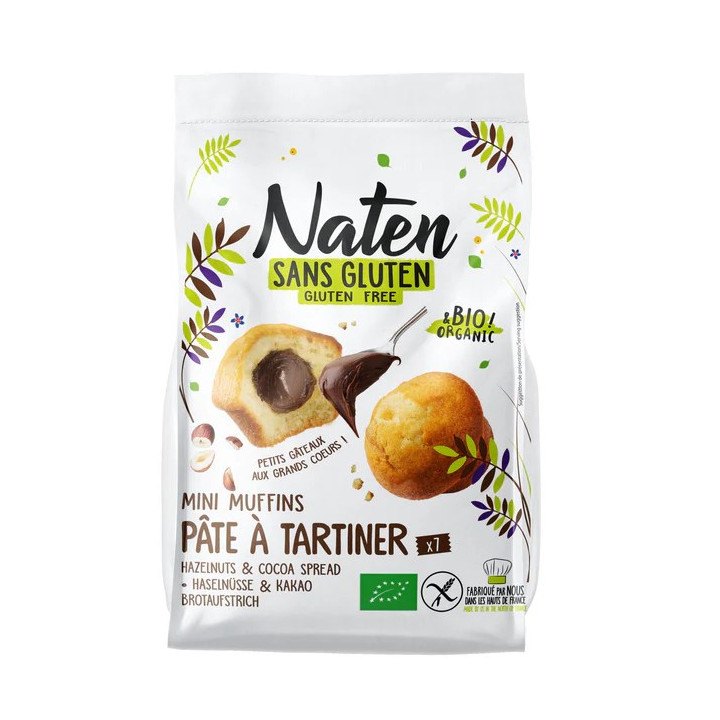 Muffinki Mini Orzechowo Kakaowe Bezglutenowe BIO 200 g - Naten - Ekoch