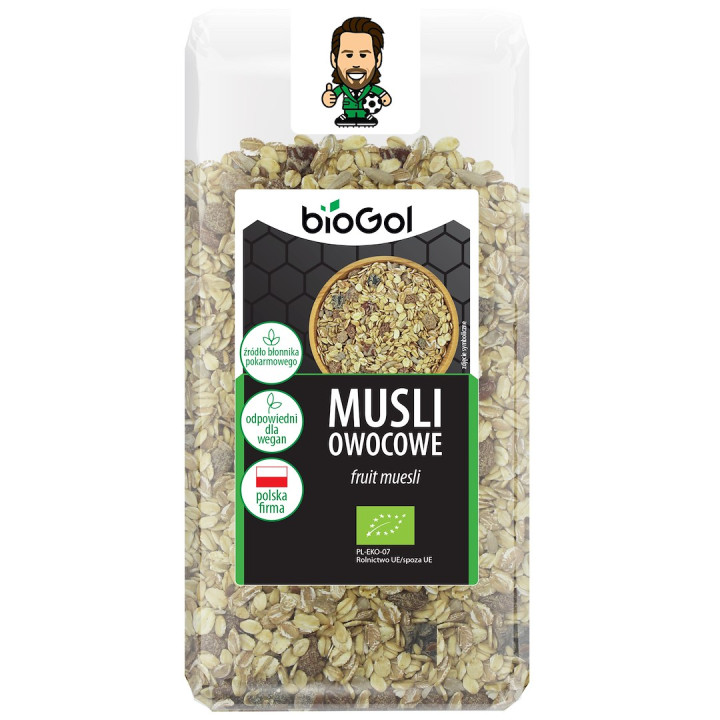 Musli Owocowe BIO z Owsem i Suszonymi Owocami 300 g - Biogol - Ekochat