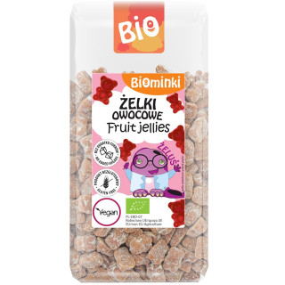 Żelki Owocowe bez Cukru Bezglutenowe BIO Wegańskie 400 g - Biominki - 