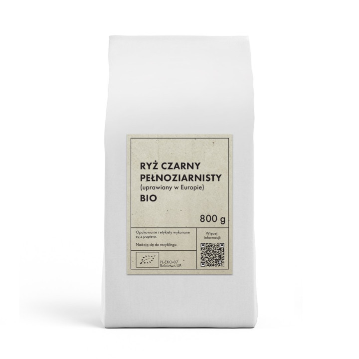 Ryż Czarny Pełnoziarnisty BIO z Europy 800 g - The Planet - Ekochatka