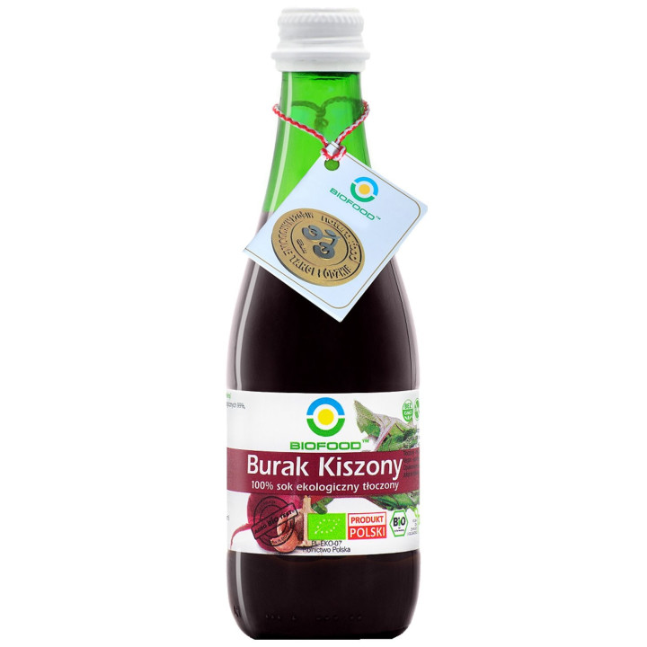 Sok z Buraka Kiszonego NFC BIO Bezglutenowy 300 ml - Biofood - Ekochat