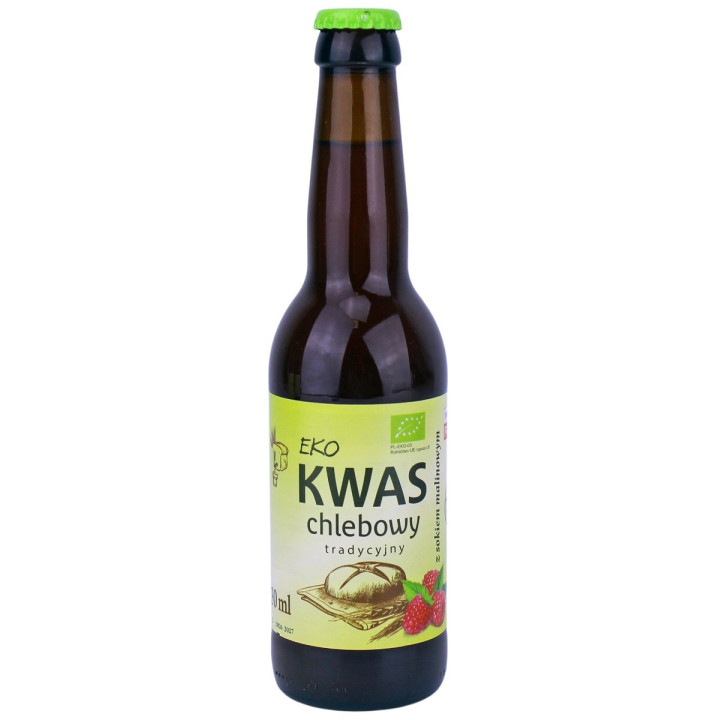 Kwas Chlebowy z Sokiem Malinowym BIO 330 ml - EKO Natura - Ekochatka